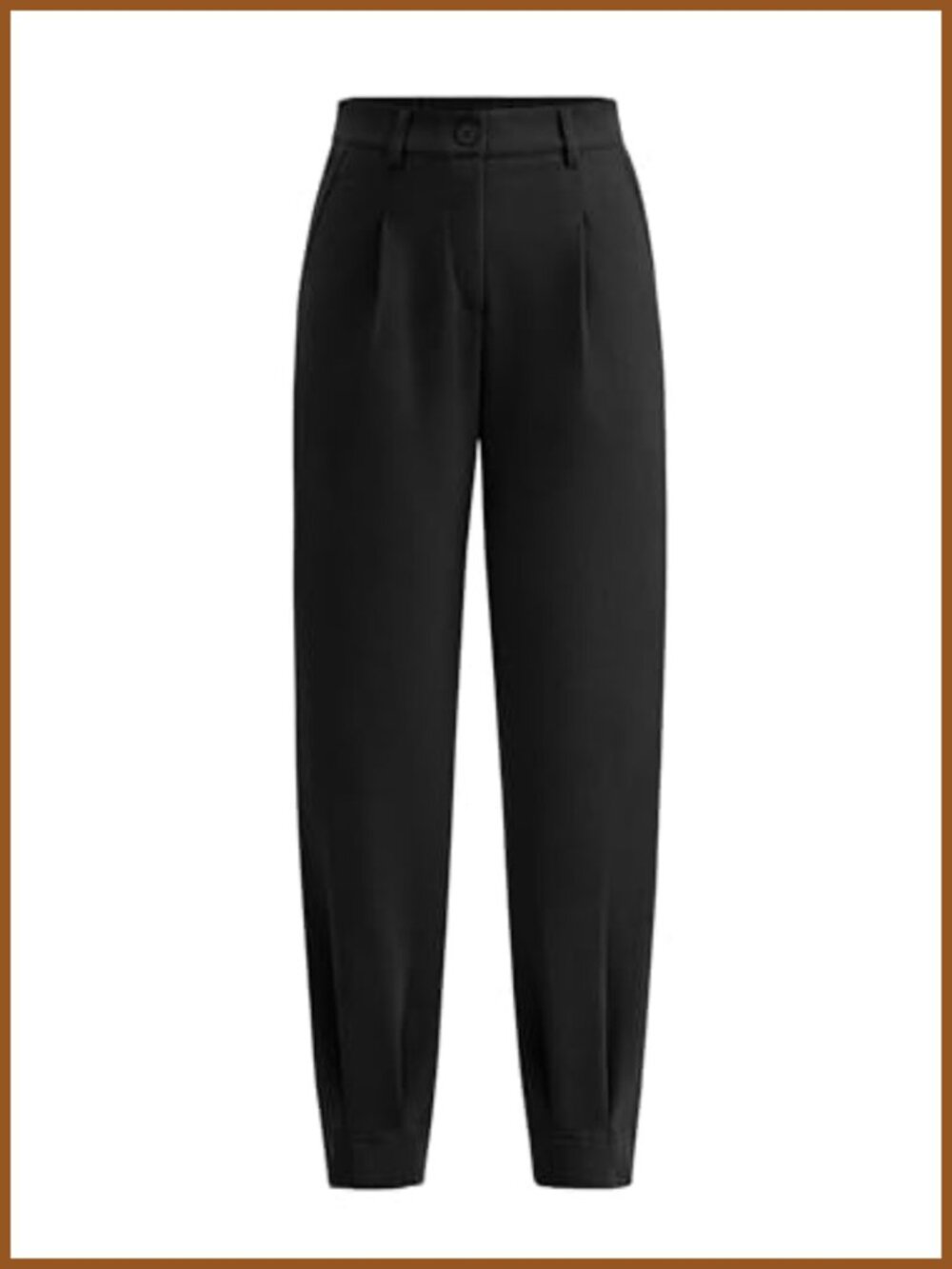 PRETTYGARDEN High Waist Ankle Length Trousers Dress Pants